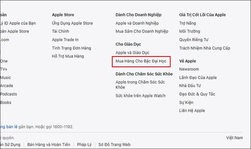 Cách xác minh UNiDAYS Apple - Bước 2: Đăng nhập vào UNiDAYS và tìm mục Mua hàng cho bậc đại học