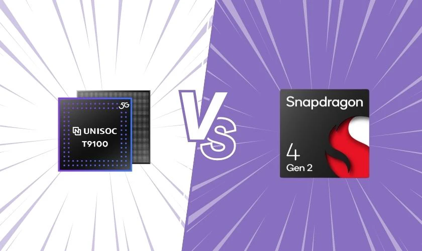 Chip Unisoc T9100 và chip Snapdragon 4 Gen 2