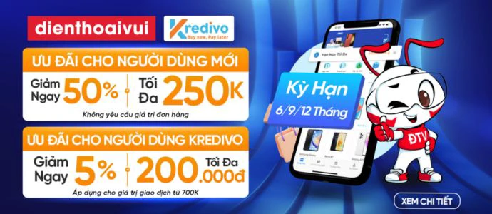 Chương trình khuyến mãi khi thanh toán qua cổng Kredivo