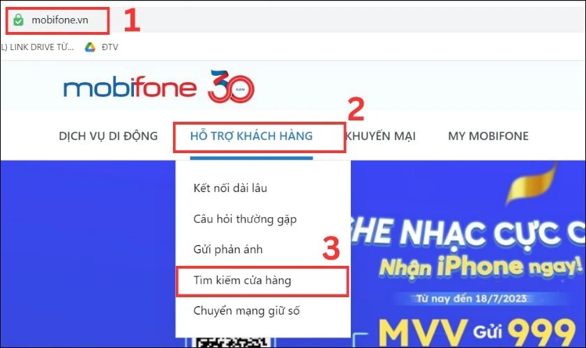 Đến cửa hàng chính thống của MobiFone