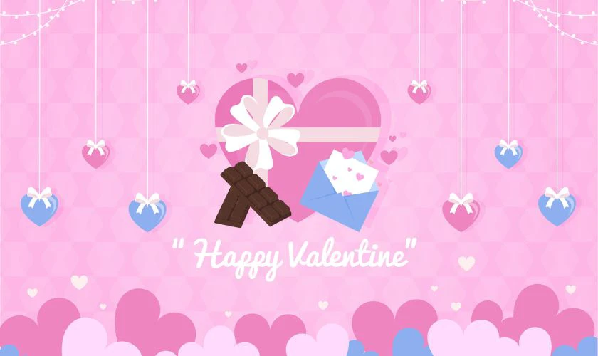 Valentine Background đáng yêu