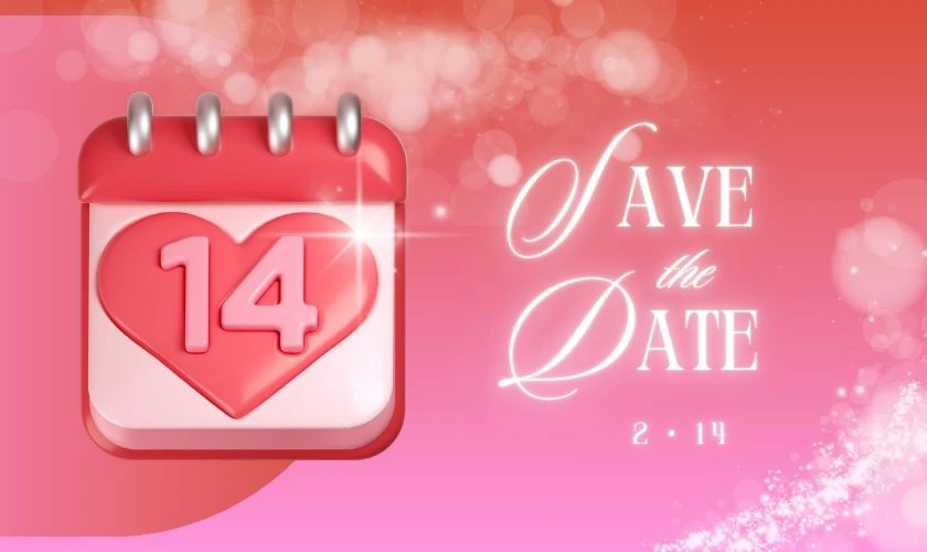 Background Valentine 14/2 lấp lánh thu hút