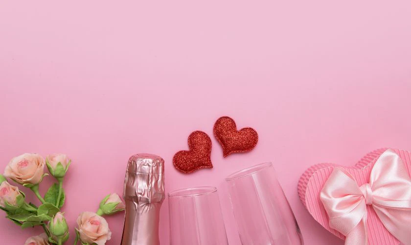 Valentine Background tone hồng ngọt ngào