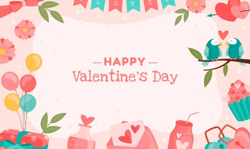 Valentine Background cute, dễ thương