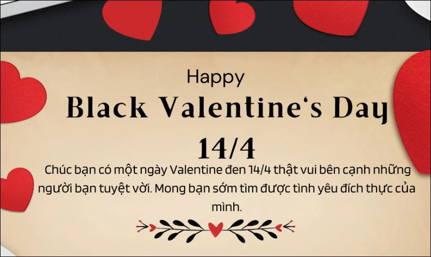 Lời chúc ngày Valentine Đen cho người độc thân