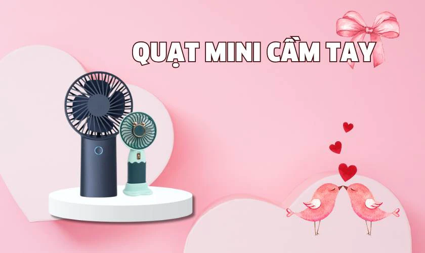 Quạt cầm tay mini dễ thương
