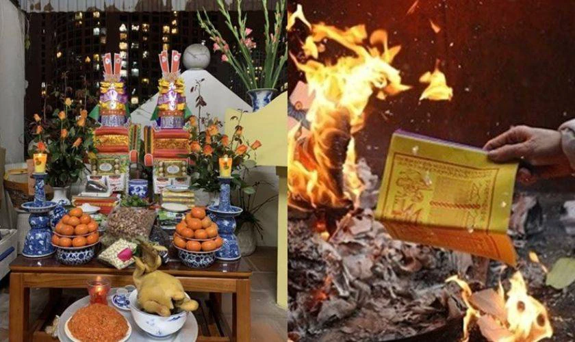 Văn Khấn Hóa Vàng Giao Thừa 2026