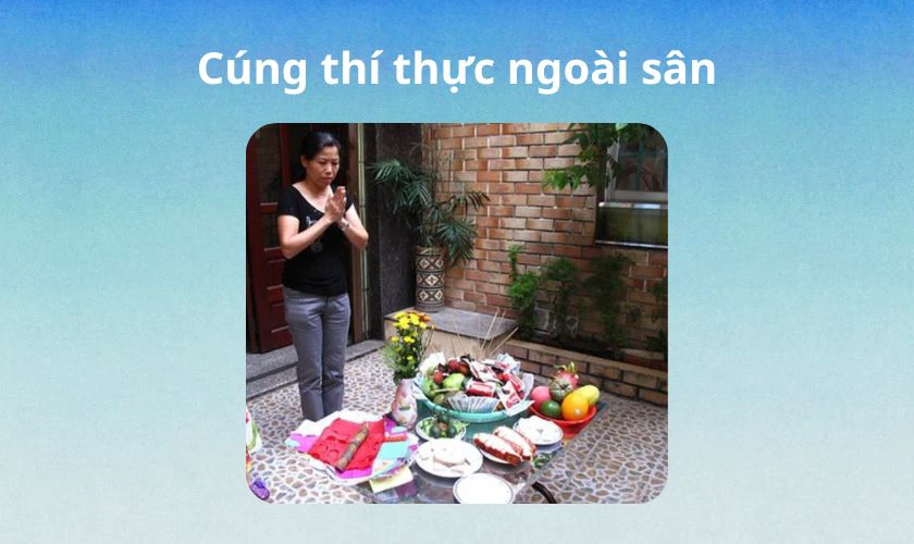 Văn khấn mùng 3 Tết 2026 ngoài sân