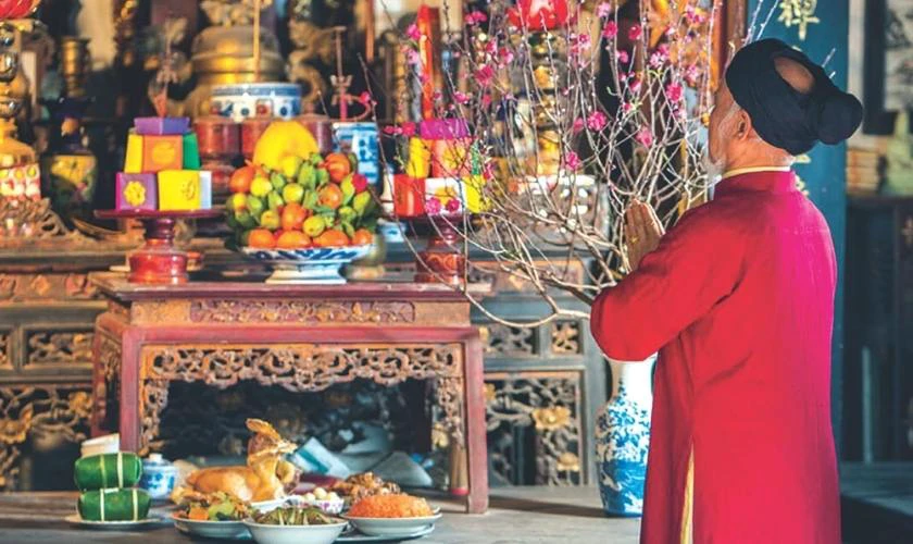 Văn Khấn Tết Hàn Thực 2026 Bính Ngọ Linh Nghiệm Ly Nước Sạch