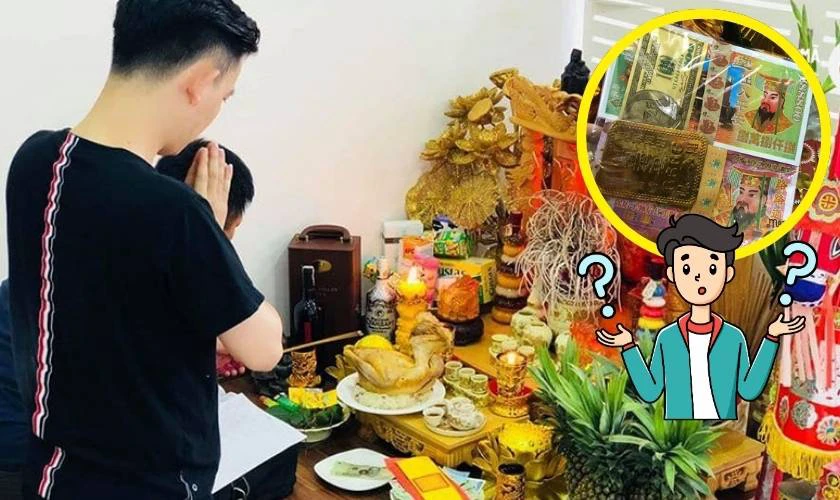 Ý nghĩa của vàng mã cúng vía Thần Tài