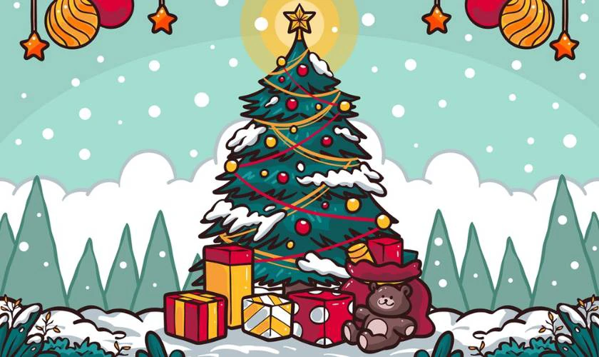 Tranh vẽ Noel ấn tượng mới