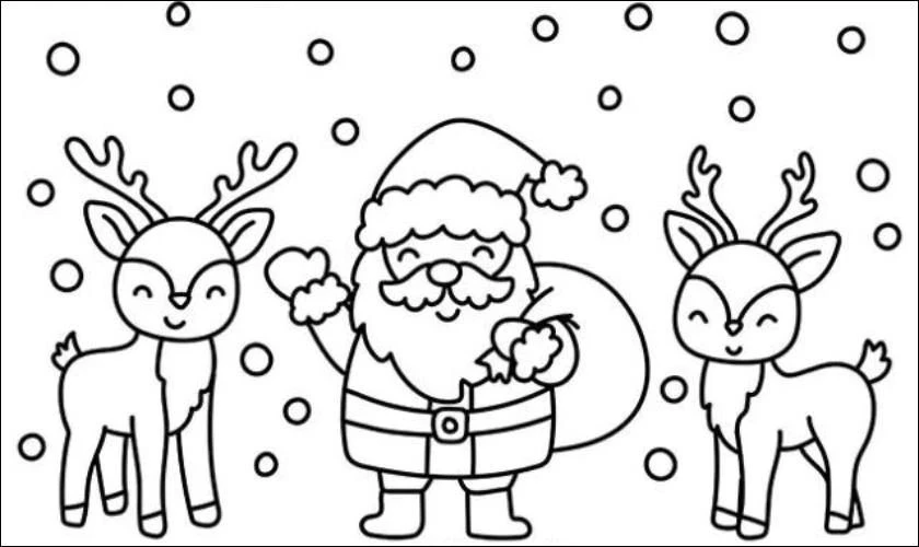 Tranh tô Noel đẹp