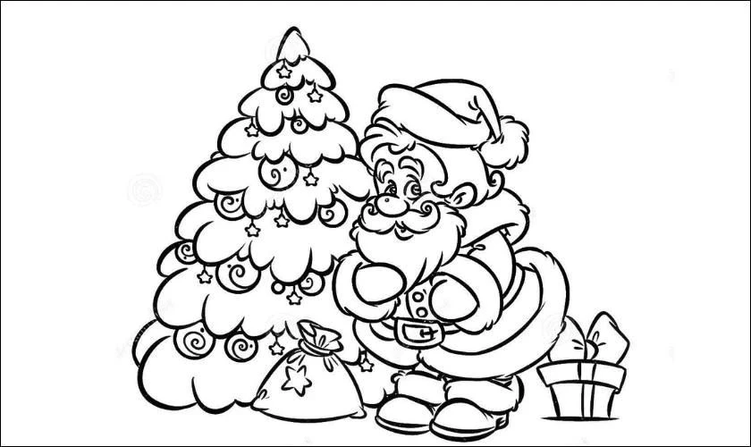 Tranh tô Noel cho bé