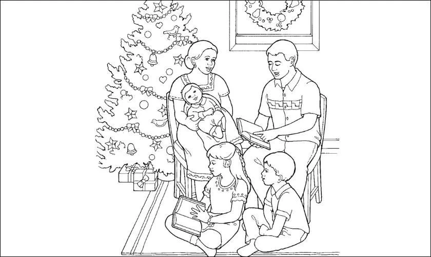 Tranh tô Noel chi tiết cho bé