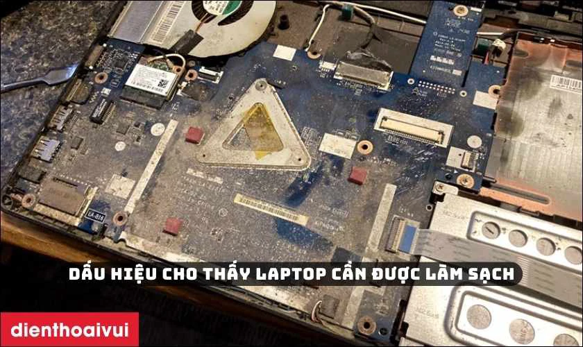 Dấu hiệu cho thấy laptop cần được làm sạch