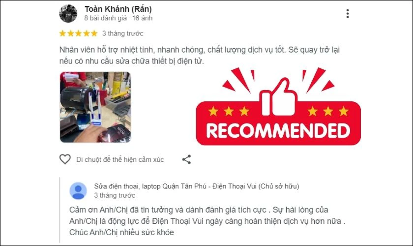 Tiêu chí lựa chọn địa chỉ vệ sinh laptop quận Tân Phú