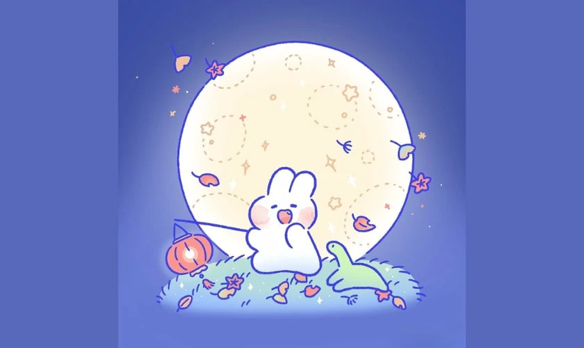 Vẽ thiệp hình thỏ