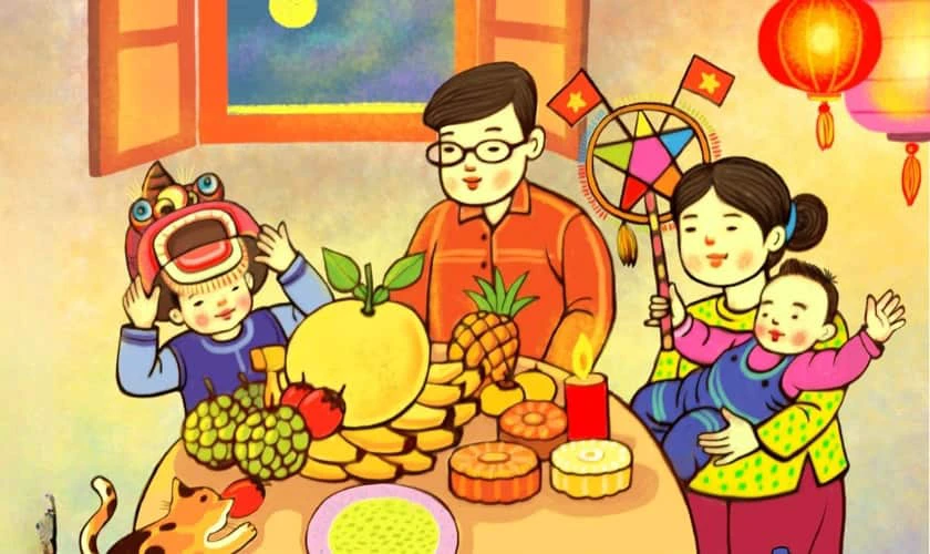 Vẽ thiệp có mâm cổ đẹp