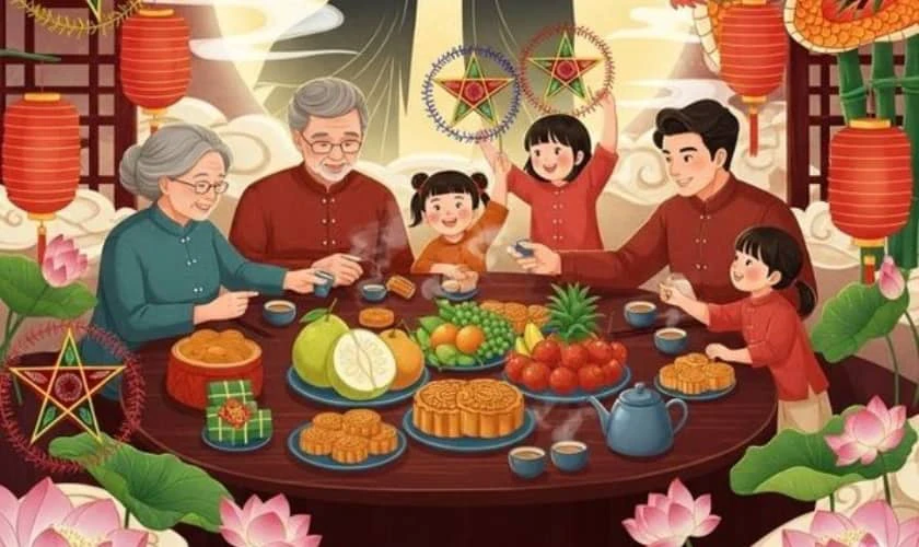 Vẽ thiệp có mâm cổ mới