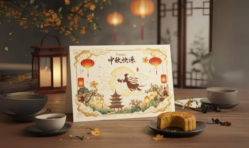 Lưu ý khi vẽ thiệp trung thu