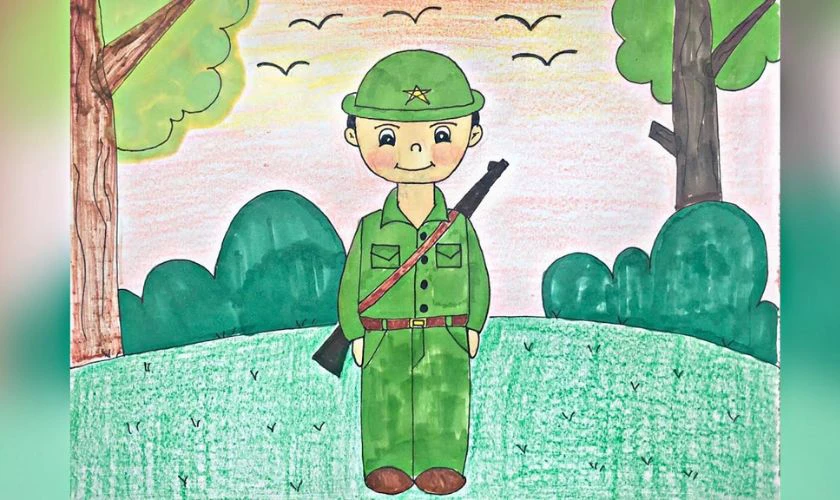 Mẫu tranh vẽ cho trẻ mầm non