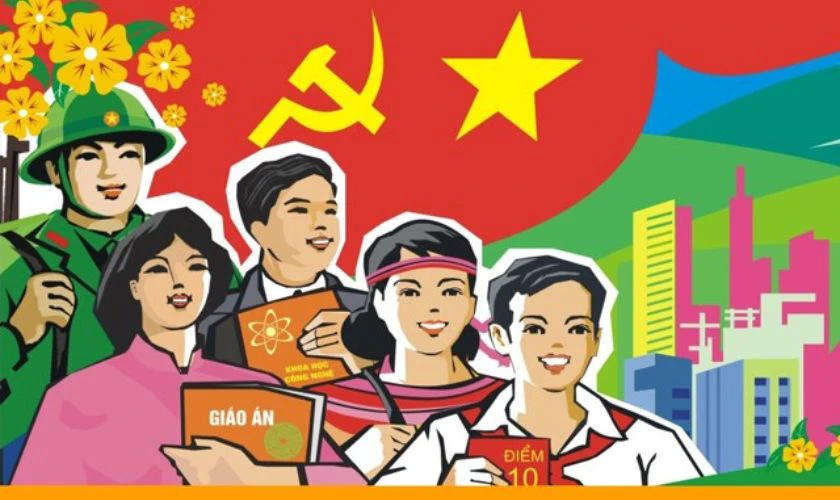 Tranh cổ động Quốc Khánh 2/9