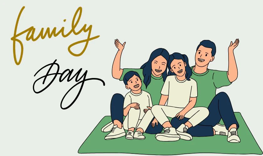 Bức tranh thiếu nhi thể hiện tình cảm cha mẹ con cái
