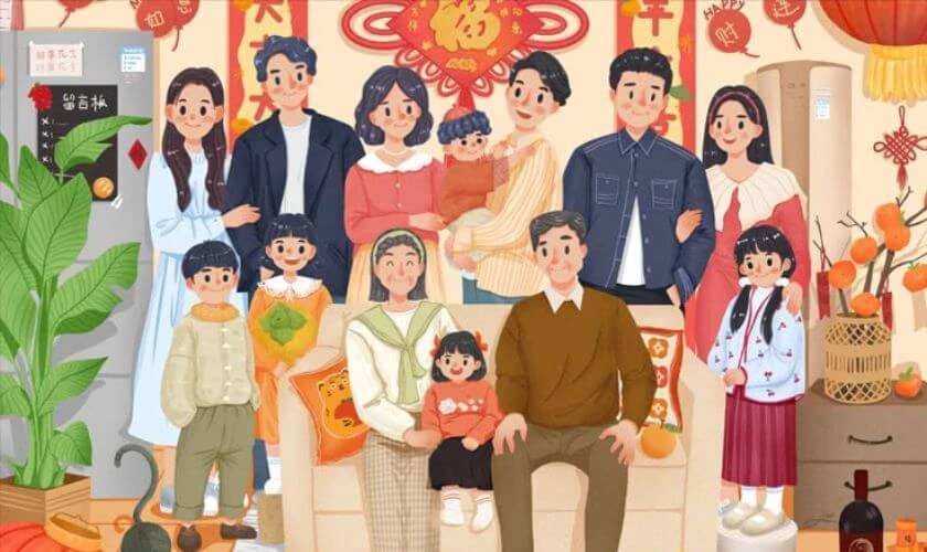 Tác phẩm nghệ thuật truyền tải thông điệp yêu thương gia đình