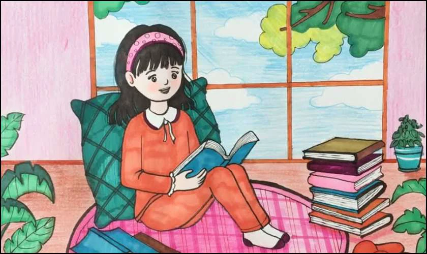 Tranh vẽ ngày Quốc tế Hạnh phúc cuộc sống