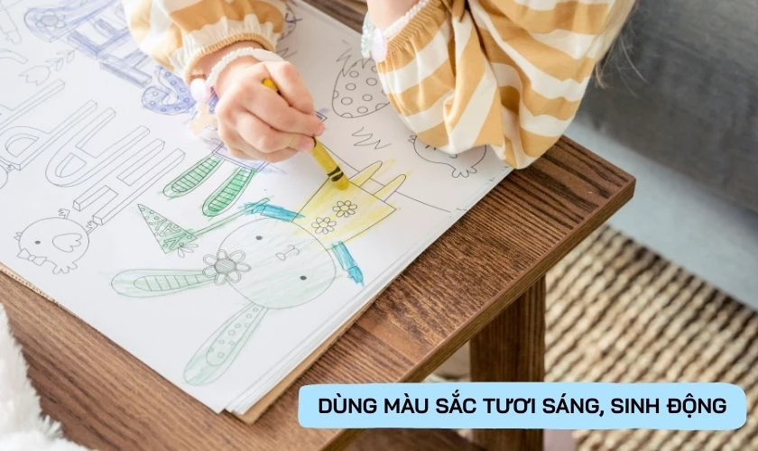 Sử dụng màu sắc tươi sáng cho bức vẽ chủ đề 1/6