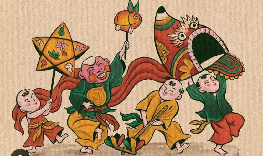 Múa lân ngày rằm tháng 8