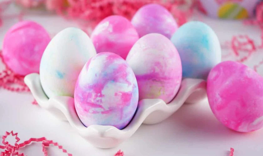 Mẫu vẽ Trứng Phục Sinh pastel