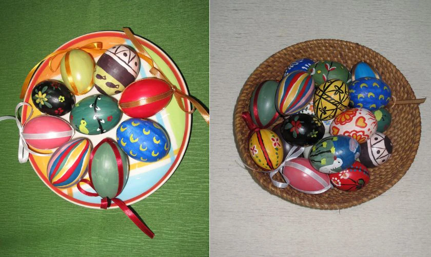 Trang trí Trứng Phục Sinh họa tiết ấn tượng