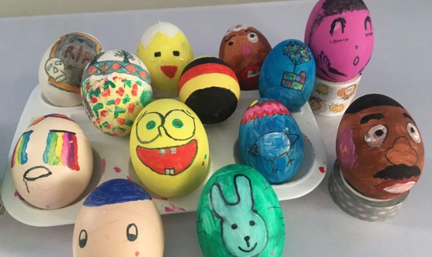 Mẫu vẽ Trứng Phục Sinh 2026 độc đáo