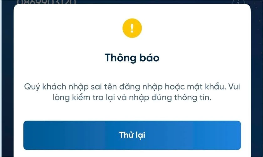 Lỗi VietinBank iPay đăng nhập kh&ocirc;ng được