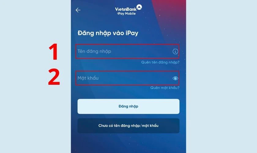 C&aacute;ch đăng nhập VietinBank iPay tr&ecirc;n điện thoại