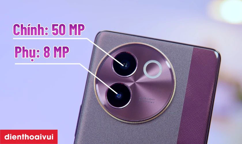 Hệ thống camera của VIVO V30E được chú trọng với camera chính 50MP