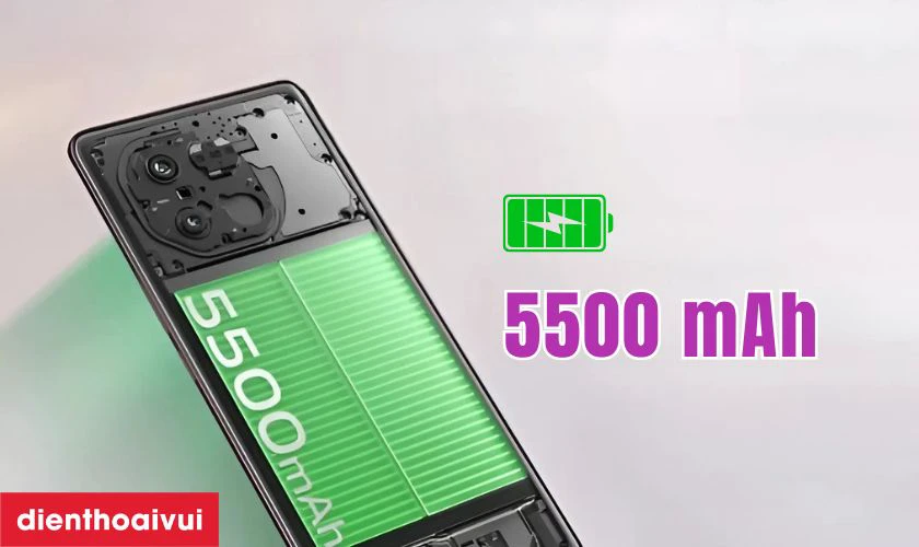 VIVO V30E nổi bật với viên pin dung lượng lớn 5500 mAh