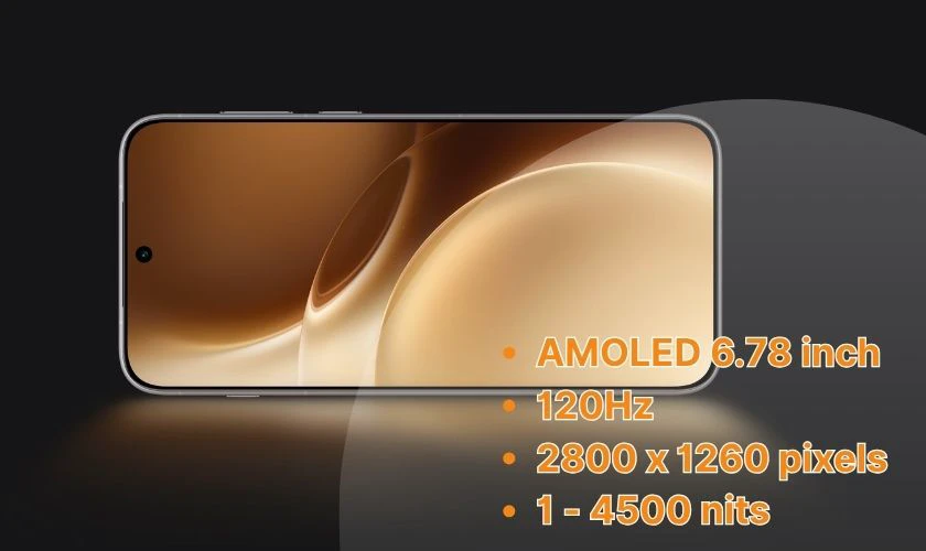 vivo X300 Pro có gì mới - Màn hình AMOLED 1.5K chất lượng cao