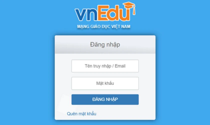 Lưu ý khi sử dụng vnEdu.vn đăng nhập