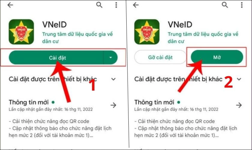 Nhấn Cài đặt, đợi quá trình tải và cài đặt hoàn tất