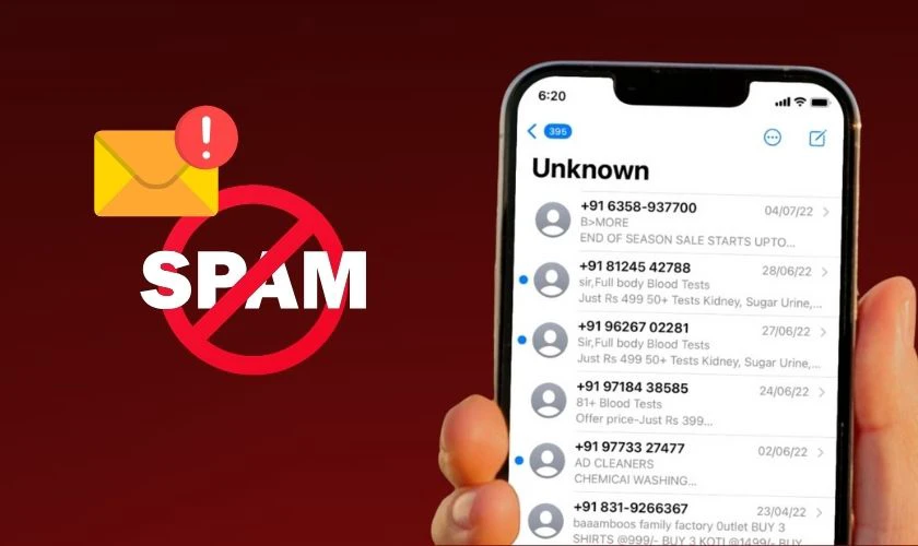 Tin nhắn OTP bị nhà mạng chặn hoặc đưa vào thư mục spam