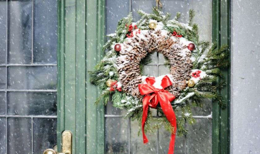 Hnh ảnh vòng nguyệt quế trang trí Noel có 1 không 2