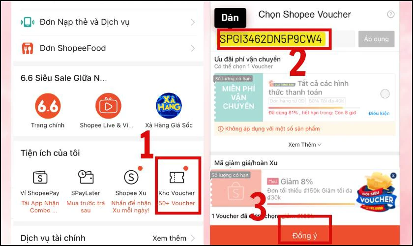 Tại trang Kho Voucher