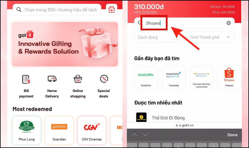 Cách sử dụng Voucher Got It trên Shopee