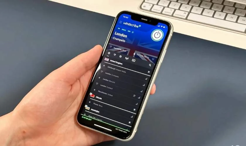 Windscribe – VPN miễn phí 10GB/tháng