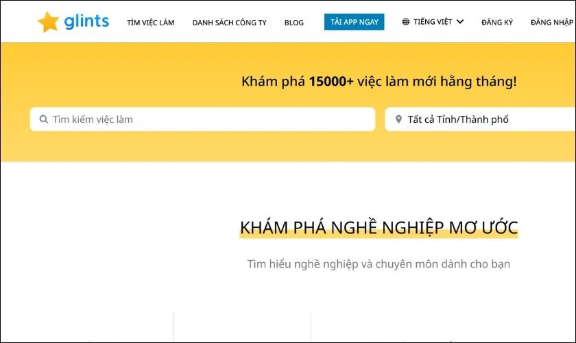 glints.com - Mạng lưới tìm việc trẻ trung cho Gen Z