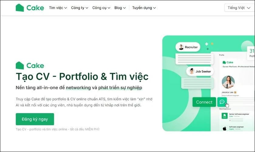 cakeresume.com - Nơi tạo CV đẹp và săn việc hiện đại