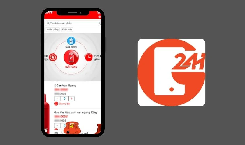 G24H app đặt gas và tra cứu giá dễ dàng