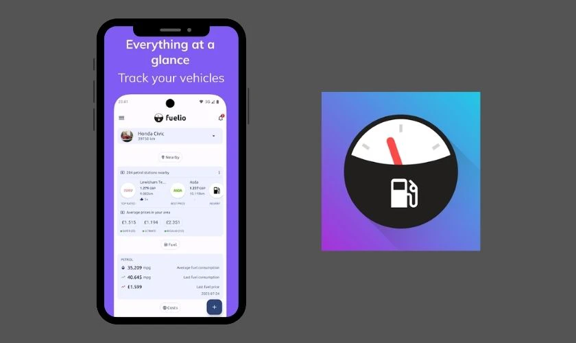 Fuelio là app quản lý chi phí nhiên liệu cá nhân